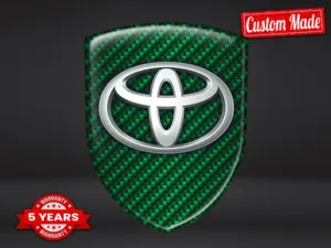 Toyota Sticker Résine Édition Course Étiquettes Dômes Supérieures